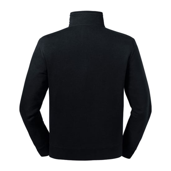 Russell Mens Authentic Quarter Zip Sweatshirt (Black) - Image 2