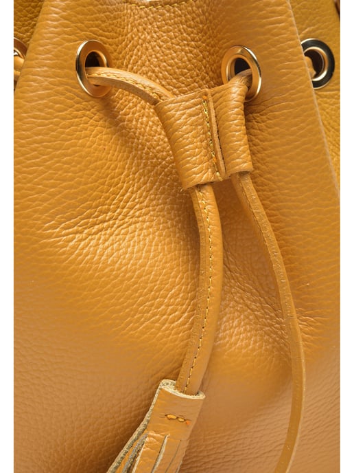 Carla Ferreri SS22 CF 1400 Mustard Leather Bag - Image 3