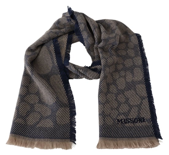 Missoni Men's Multicolor Patterned Cashmere Unisex Wrap Scarf - Image 3