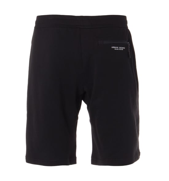 Pantalones cortos de sudadera con bolsillo zip de Armani Exchange - Negro - Image 2