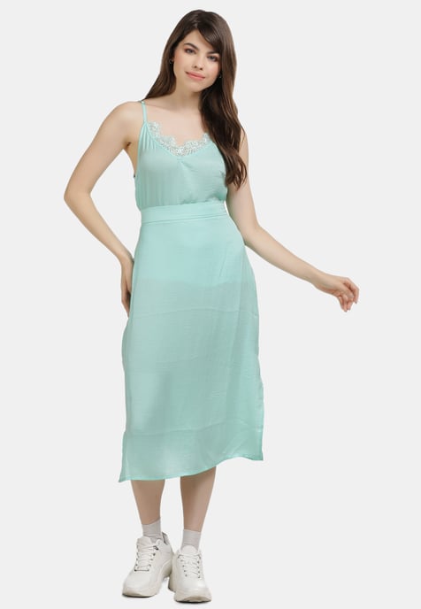 Mymo Lace Top women aqua - Image 2