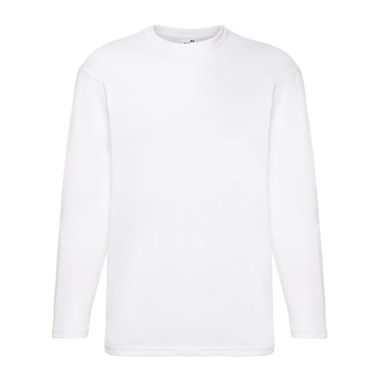 Fruit of the Loom Unisex Adult Valueweight Long-Sleeved T-Shirt (White) - Image 1