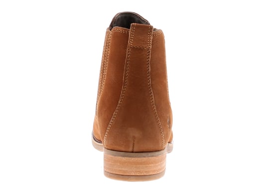 Hush Puppies Edith Womens Leather Ankle Boots Tan