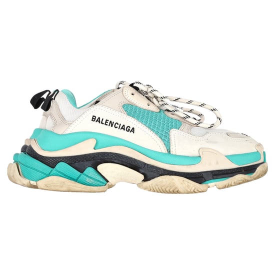 Balenciaga Triple S Sneakers in Turquoise Polyester - Image 1