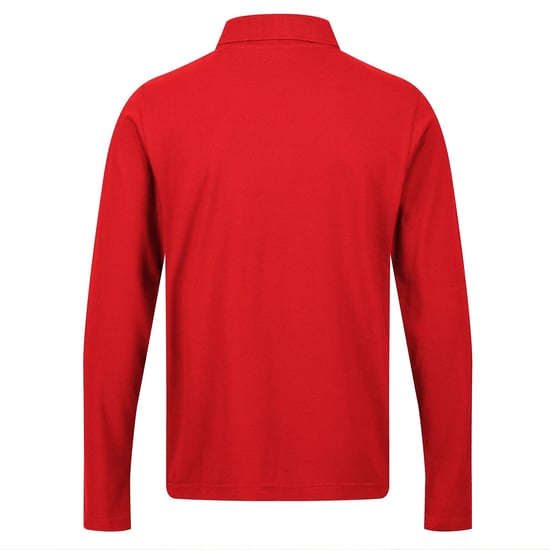 Regatta Mens Pro Long-Sleeved Polo Shirt (Classic Red)