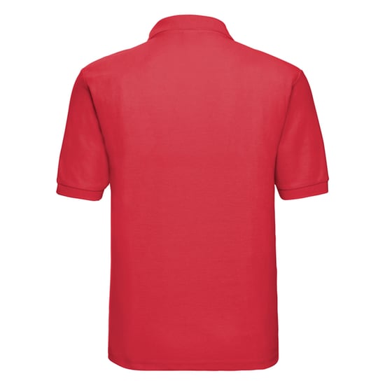 Russell Mens Classic Polycotton Polo Shirt (Bright Red) - Image 2