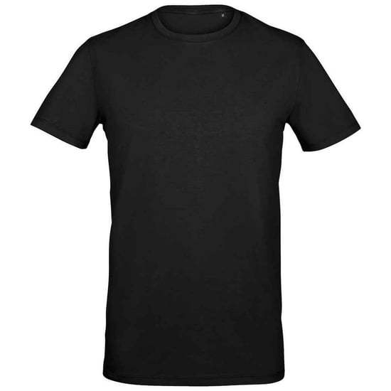 SOLS Mens Millenium Stretch T-Shirt (Deep Black) - Image 1