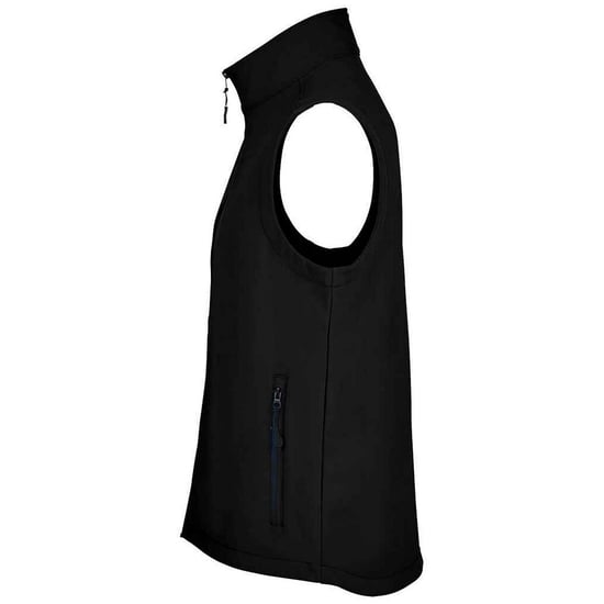 SOLS Unisex Adult Race Softshell Gilet (Black) - Image 3