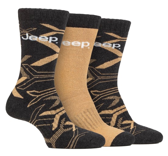 Calcetines de Camuflaje para Hombre, Calcetines de Camuflaje de Algodón Reciclado - Caqui / Piedra - Image 1