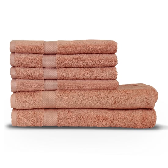 Paquete de 6 piezas de toallas de mano/sábanas de baño de algodón Loft - Image 2