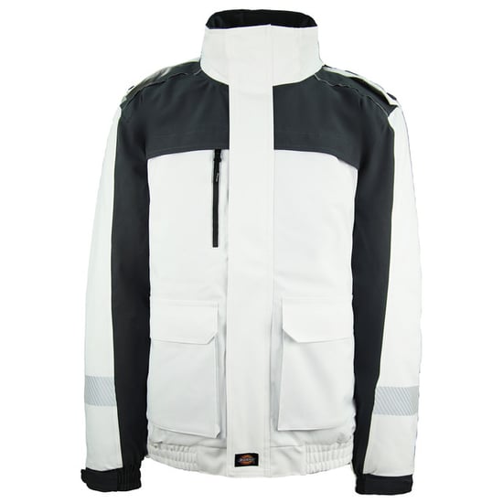 Dickies Winter Worly impermeabilizan el abrigo blanco/gris - Image 1