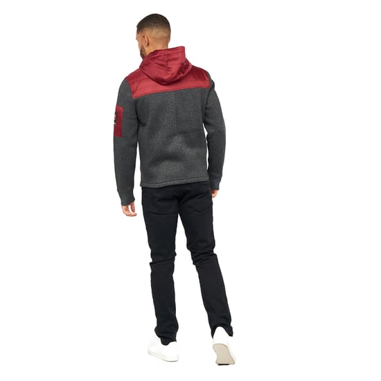 Crosshatch Mens Tradmax Jacket (Wine) - Image 2