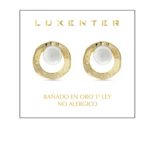 Pendientes Luxenter acabados en oro amarillo de 18K - Jaya - Image 2