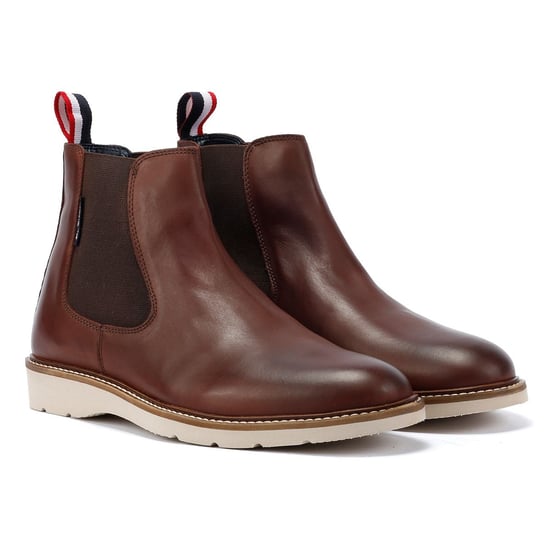 Ben Sherman Hampton Leather Men's Burgundy Boots - Image 1