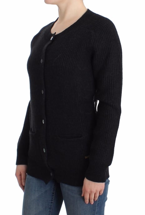 Cárdigan de lana negro para mujer de John Galliano - Image 2
