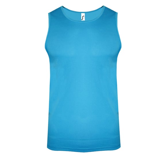 SOLS Mens Sporty Performance Tank Top (Aqua) - Image 1