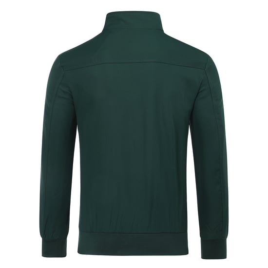 Men's Bomber Jacket with Stand-Up Collar, Transitional Jacket for Autumn, Casual Sports Jacket Green - Image 4