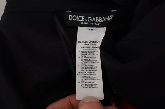 Vestido Midi Ceñido Rojo con Escote Corazón de Dolce & Gabbana para Mujer - Image 6