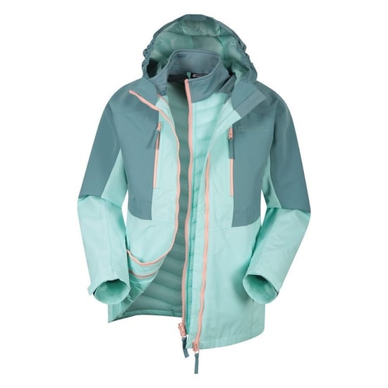 Mountain Warehouse Childrens/Kids Ravine 3 in 1 Waterproof Jacket (Teal) - Image 6