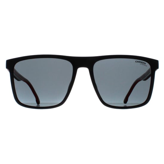 Carrera Rectángulo Mens Negro y Rojo Borgoña 8064/S - Image 1