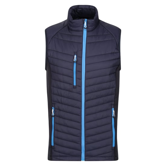 Regatta Mens Navigate Quilted Hybrid Gilet (Navy/French Blue)