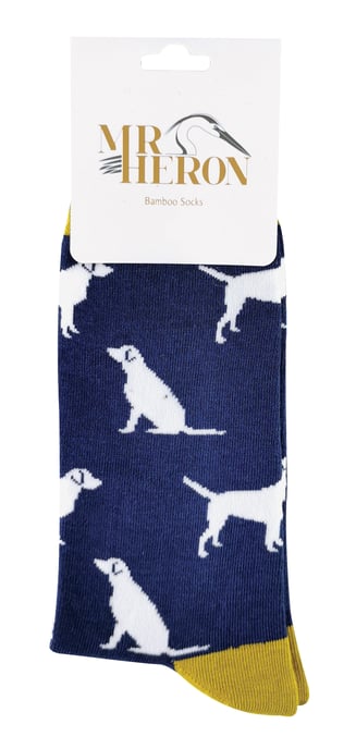 MR HERON - Calcetines de bambú con perros para hombre - Image 2