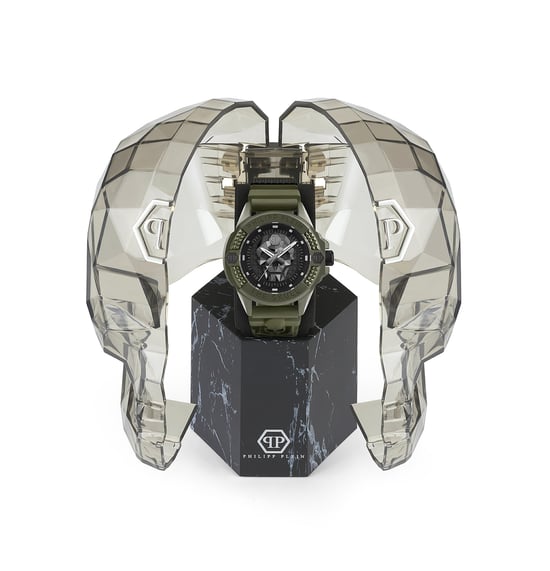 Reloj de Hombre Philipp Plein The $kull Ecocerámico Verde PWUBA0423 - Image 4