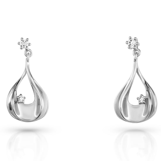 Orphelia 'Etoile' Women's 925 Sterling Silver Drop Earrings - Silver ZO-7524 - Image 4