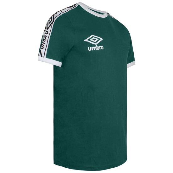 Camiseta Umbro Ringer Hombre Verde/Blanco - Image 2
