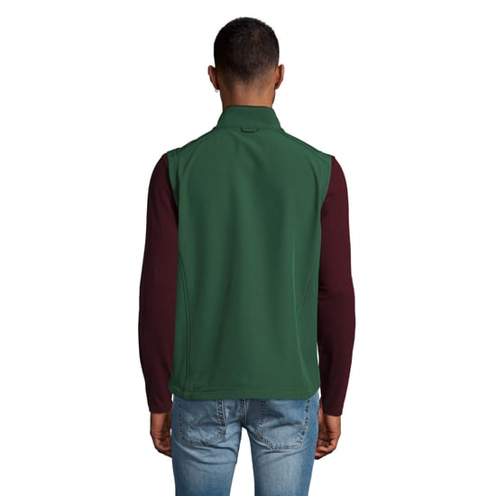 SOLS Mens Rallye Softshell Sleeveless Gilet (Bottle Green) - Image 2