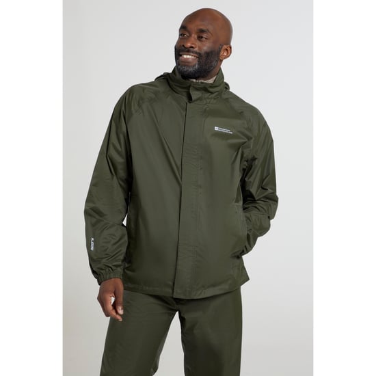 Mountain Warehouse Mens Pakka II Waterproof Jacket (Dark Khaki) - Image 1