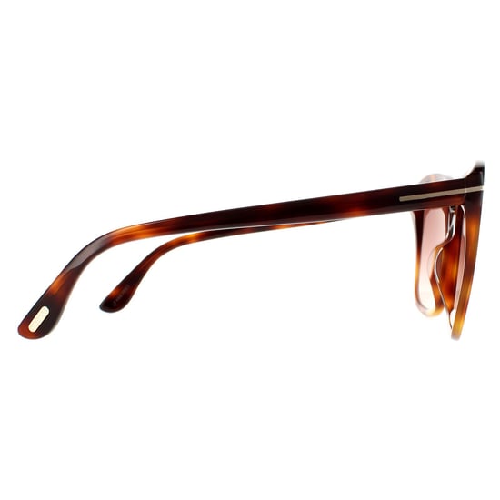 Gafas de sol rectangulares para mujer Tom Ford en rubio habano marrón gradiente - Image 4