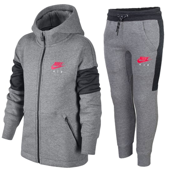 Conjunto completo de chándal Nike Air para niños en gris - Image 1