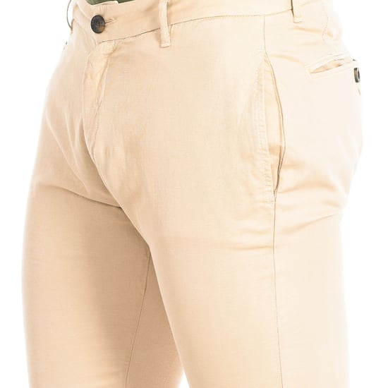 Long trousers with straight cut and hems TMT014-TL121 for men