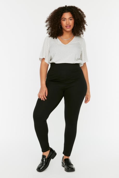 Trendyol Women's  High Waist Skinny Plus Size Thights - Image 2