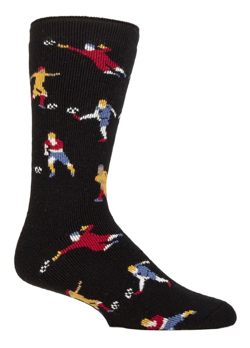 Calcetines para hombre Fun Hobby | Calentadores Lite | Novedad Calcetines térmicos con forro polar para invierno - Fútbol - Image 1