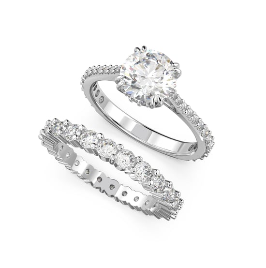 Swarovski 'Constella' Women's Base Metal Ring - Silver 5649216 - Image 1