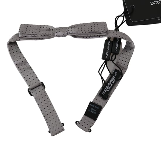 Corbata de Moño Papillon de Hombre con Lunares Grises Dolce & Gabbana - Image 1