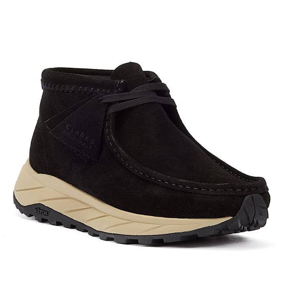 Clarks Originals Wallabee Eden Suede Men's Black Lace-Up Shoes - Image 2