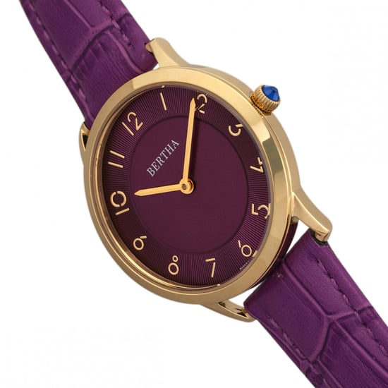 Reloj Bertha Abby con correa de cuero suizo - Image 3