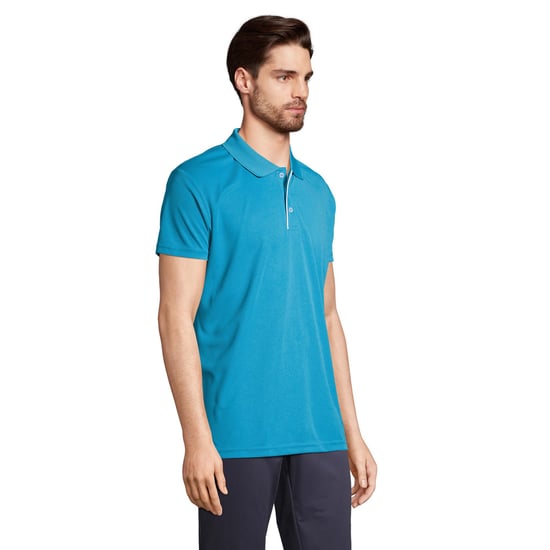 SOLS Mens Performer Sports Polo Shirt (Aqua) - Image 3