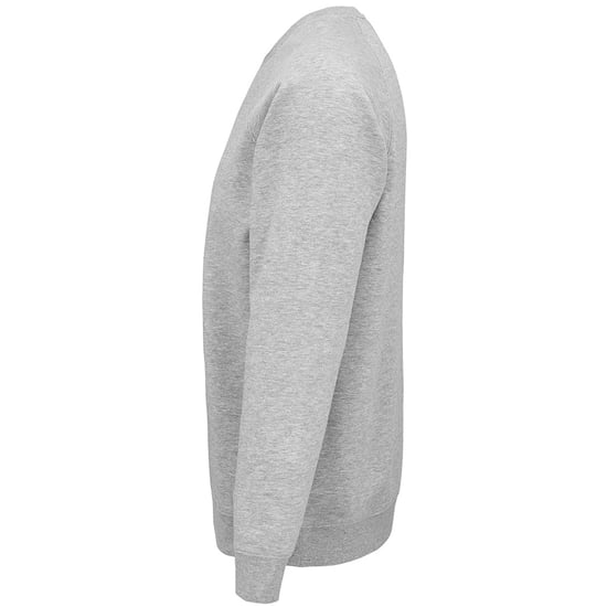 SOLS Unisex Adult Space Organic Raglan Sweatshirt (Grey Marl) - Image 3
