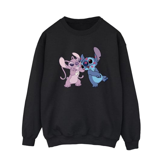 Disney Womens/Ladies Lilo & Stitch Kisses Sweatshirt (Black)