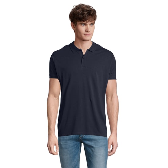 SOLS Mens Planet Polo Shirt (French Navy) - Image 1