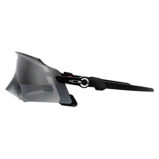 Gafas de sol Oakley Wrap para hombres en negro pulido con lentes Prizm Black - Image 3