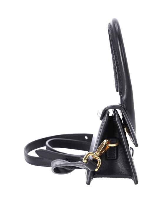 Jacquemus Le Chiquito Top Handle Bag in Black Leather - Image 2