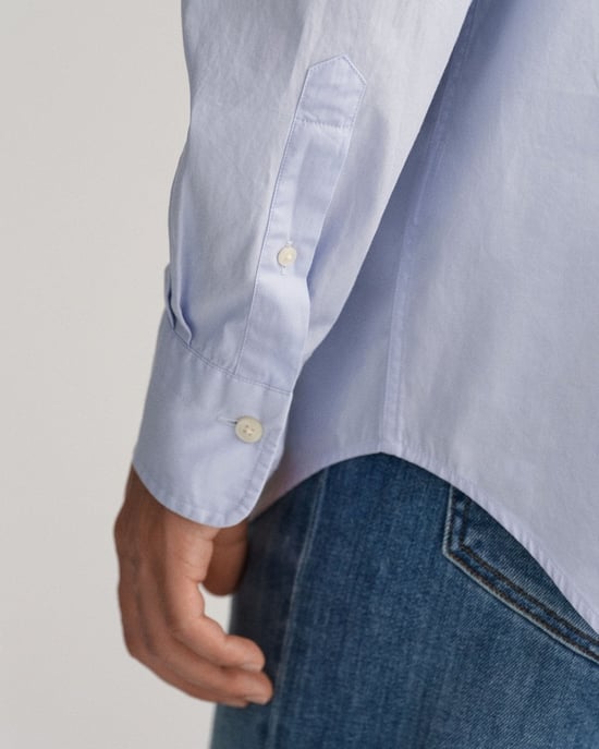 GANT Mens Regular Fit Long Sleeve Poplin Shirt - Image 5