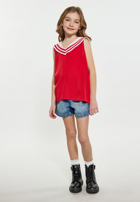 Dreimaster Blouse red - Image 2