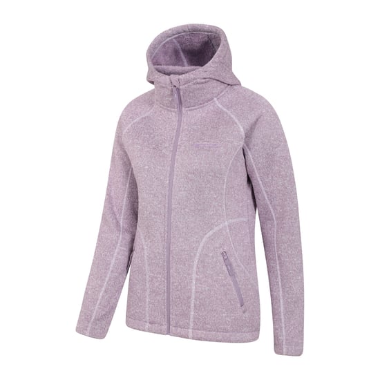 Mountain Warehouse Womens/Ladies Nevis Faux Fur Lined Full Zip Hoodie (Purple) - Image 4