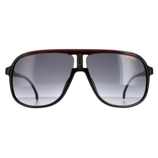 Carrera Aviator Mens Black Red Dark Grey Gradient 1047/S